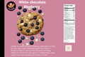 White chocolate Blueberry cookies