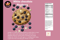 White chocolate Blueberry cookies
